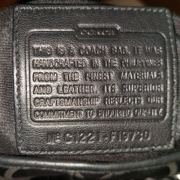 COACH Crossbody Signature C Shoulder Bag Black - Picture 4 of 8